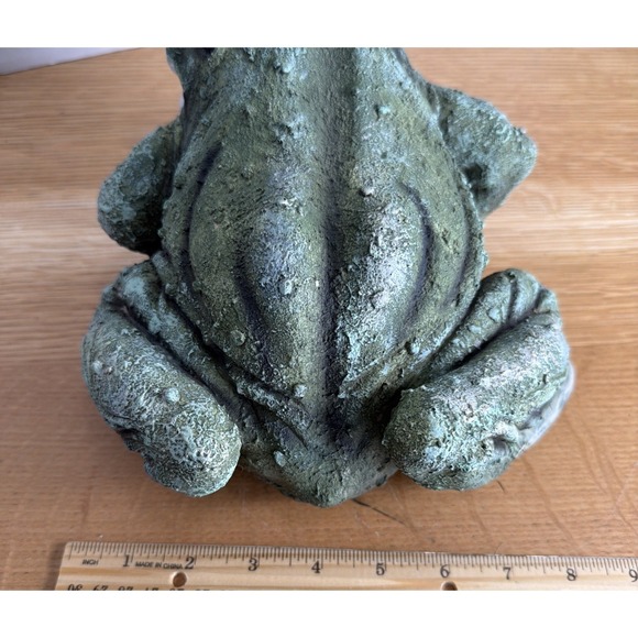 Vintage Outdoors Garden Landscape Green Frog Plastic - Picture 10 of 11